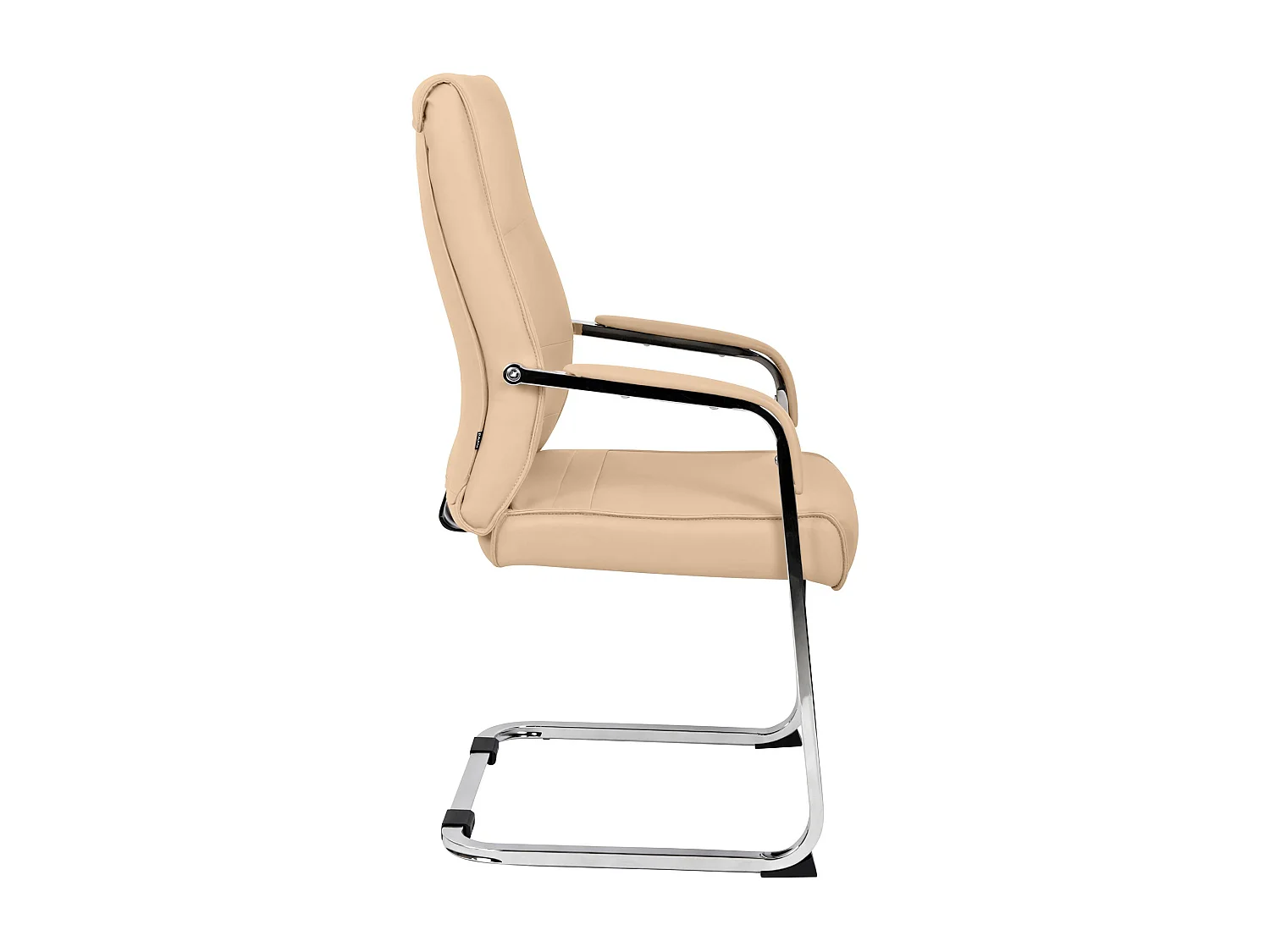 Lot de 2  chaises oscillantes - Similicuir - Kaki - Hobart
