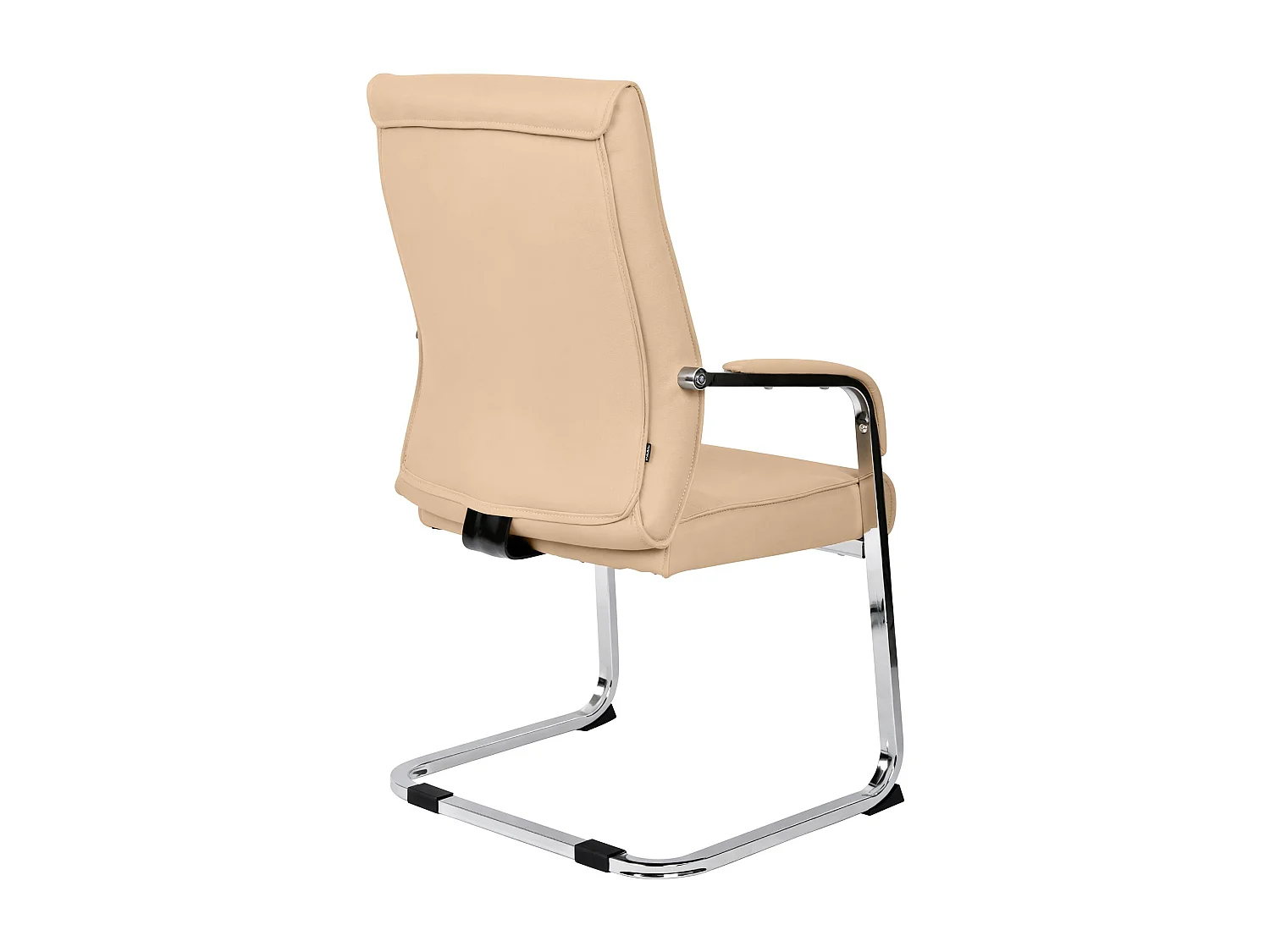 Lot de 2  chaises oscillantes - Similicuir - Kaki - Hobart