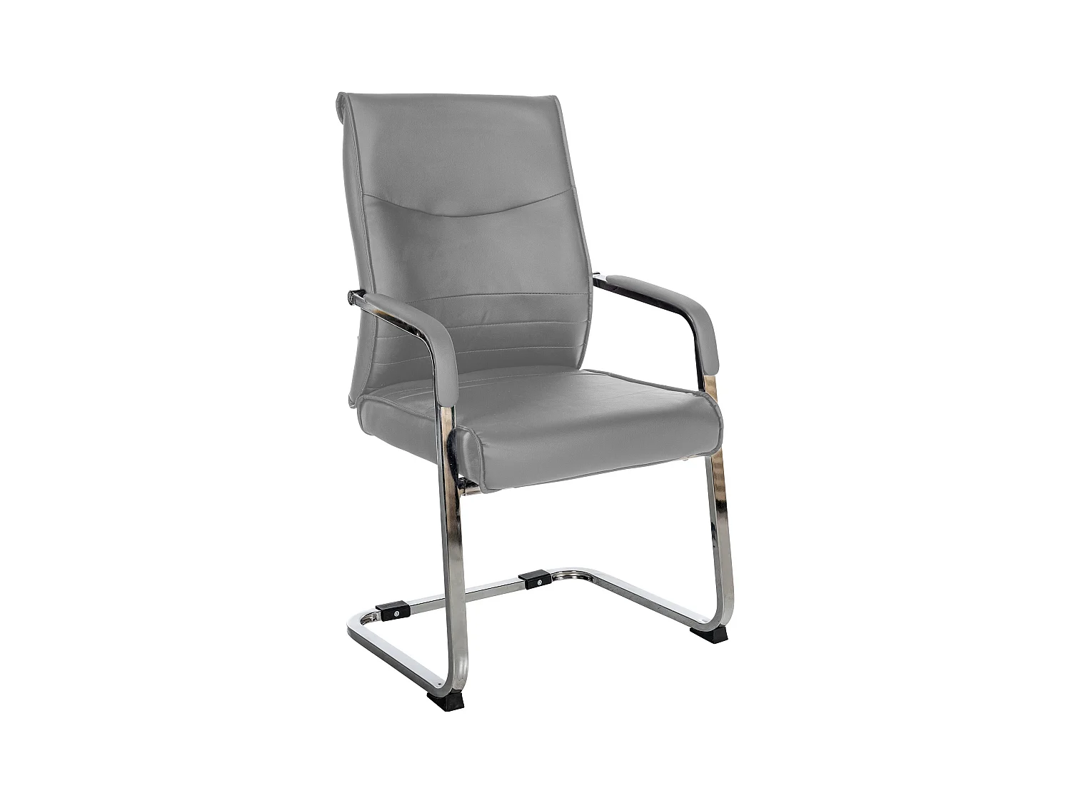 chaises oscillantes - Similicuir - Gris - Hobart