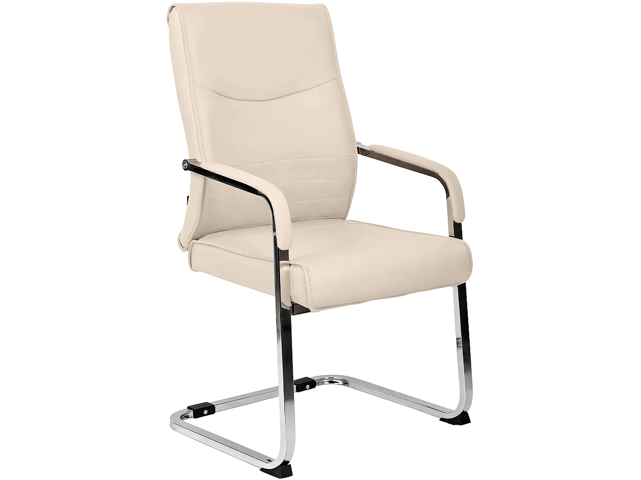 chaises oscillantes - Similicuir - Crème - Hobart