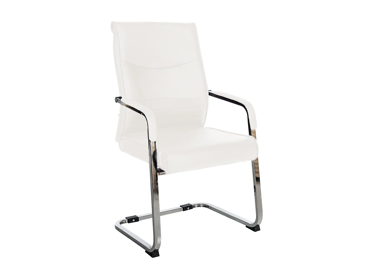 chaises oscillantes - Similicuir - Blanc - Hobart