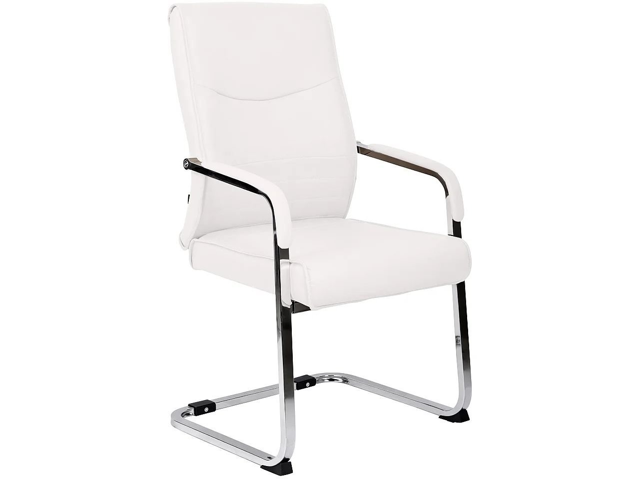 chaises oscillantes - Similicuir - Blanc - Hobart