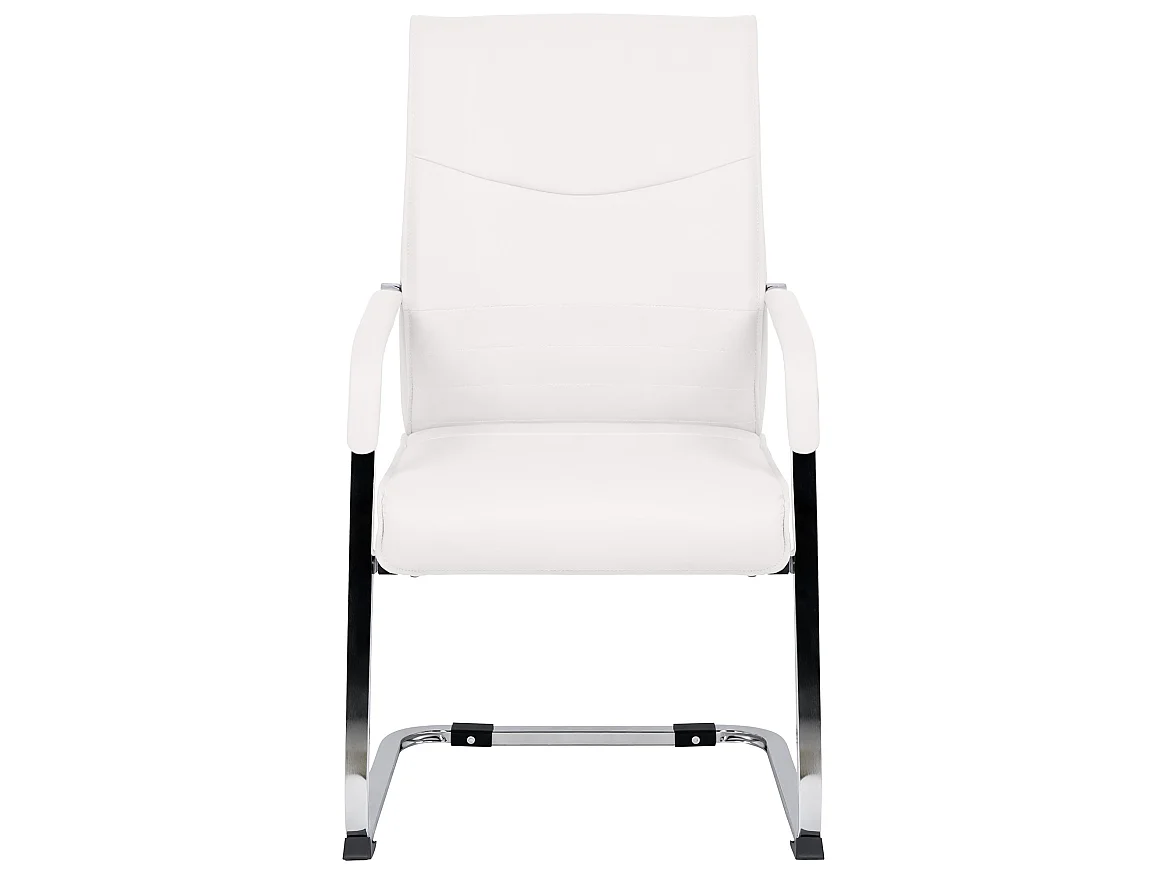 chaises oscillantes - Similicuir - Blanc - Hobart