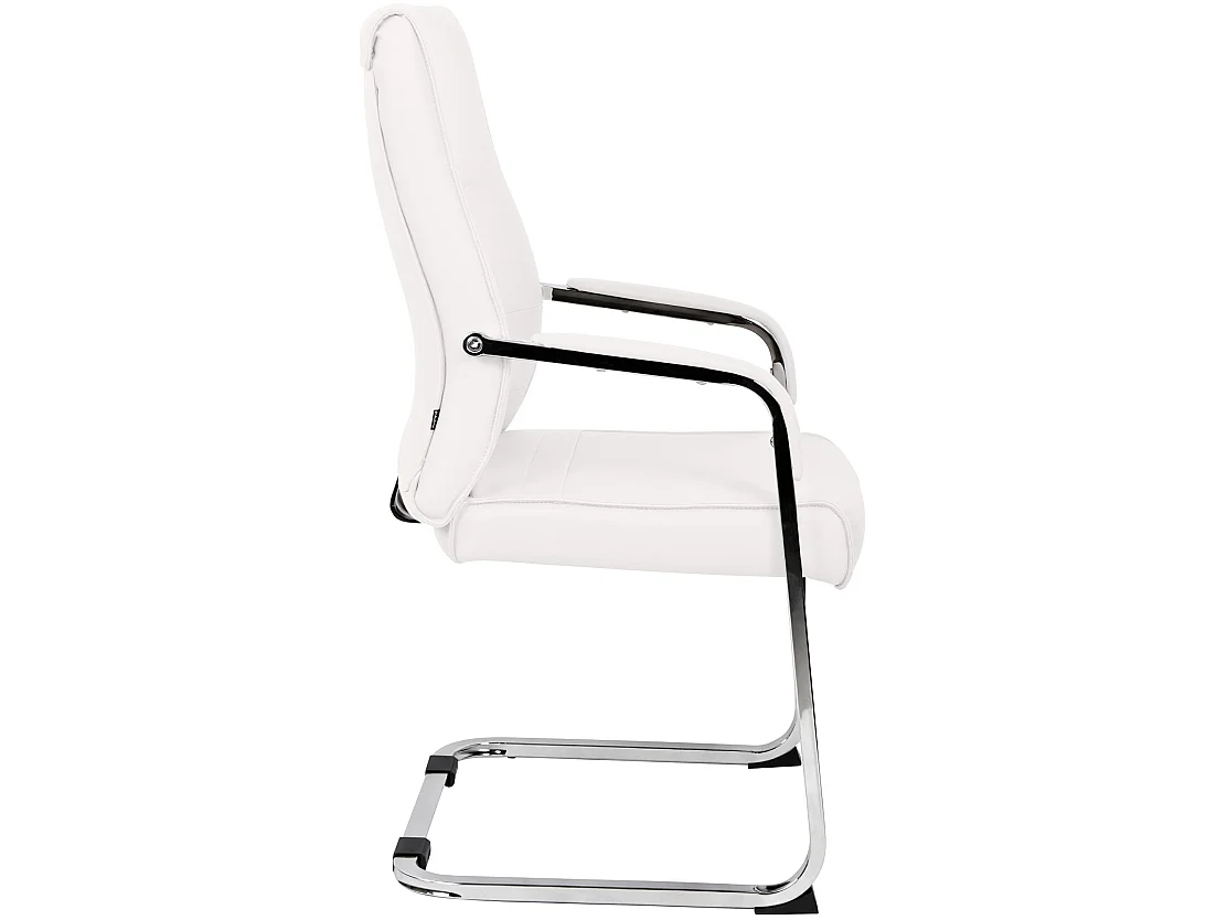 chaises oscillantes - Similicuir - Blanc - Hobart