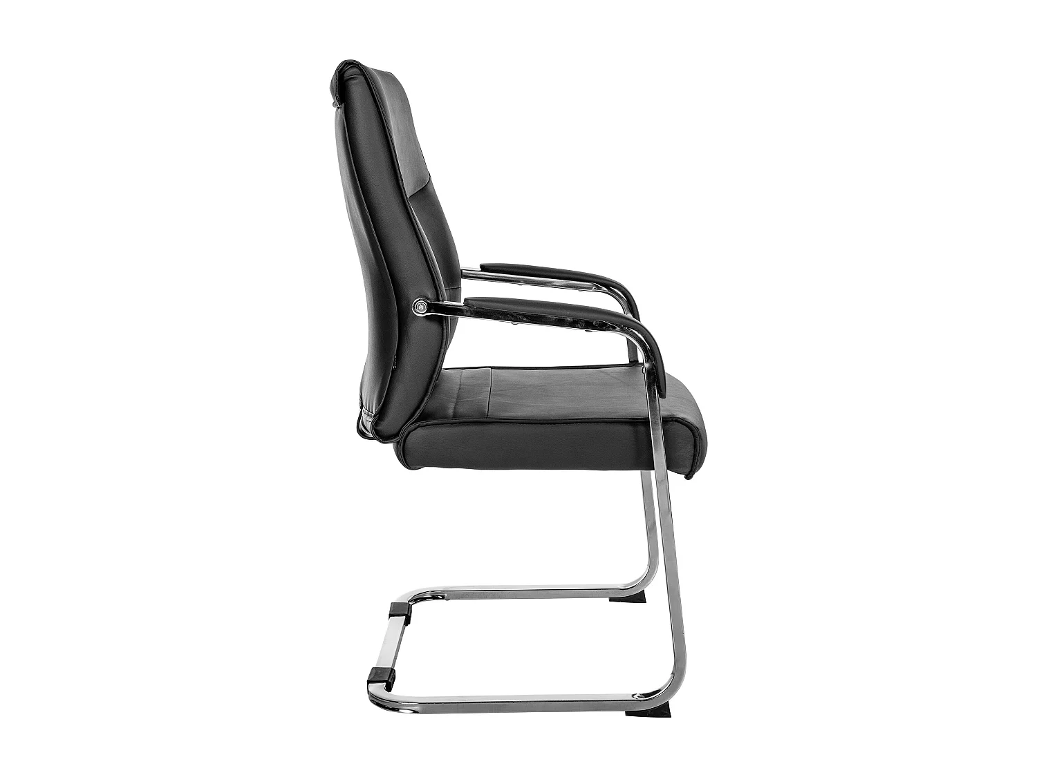 schommelstoelen - Kunstleer - zwart - Hobart