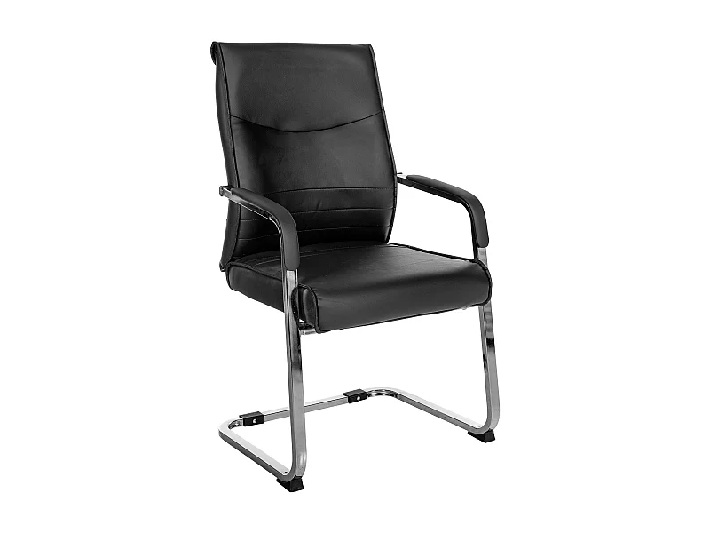 chaises oscillantes - Similicuir - Noir - Hobart