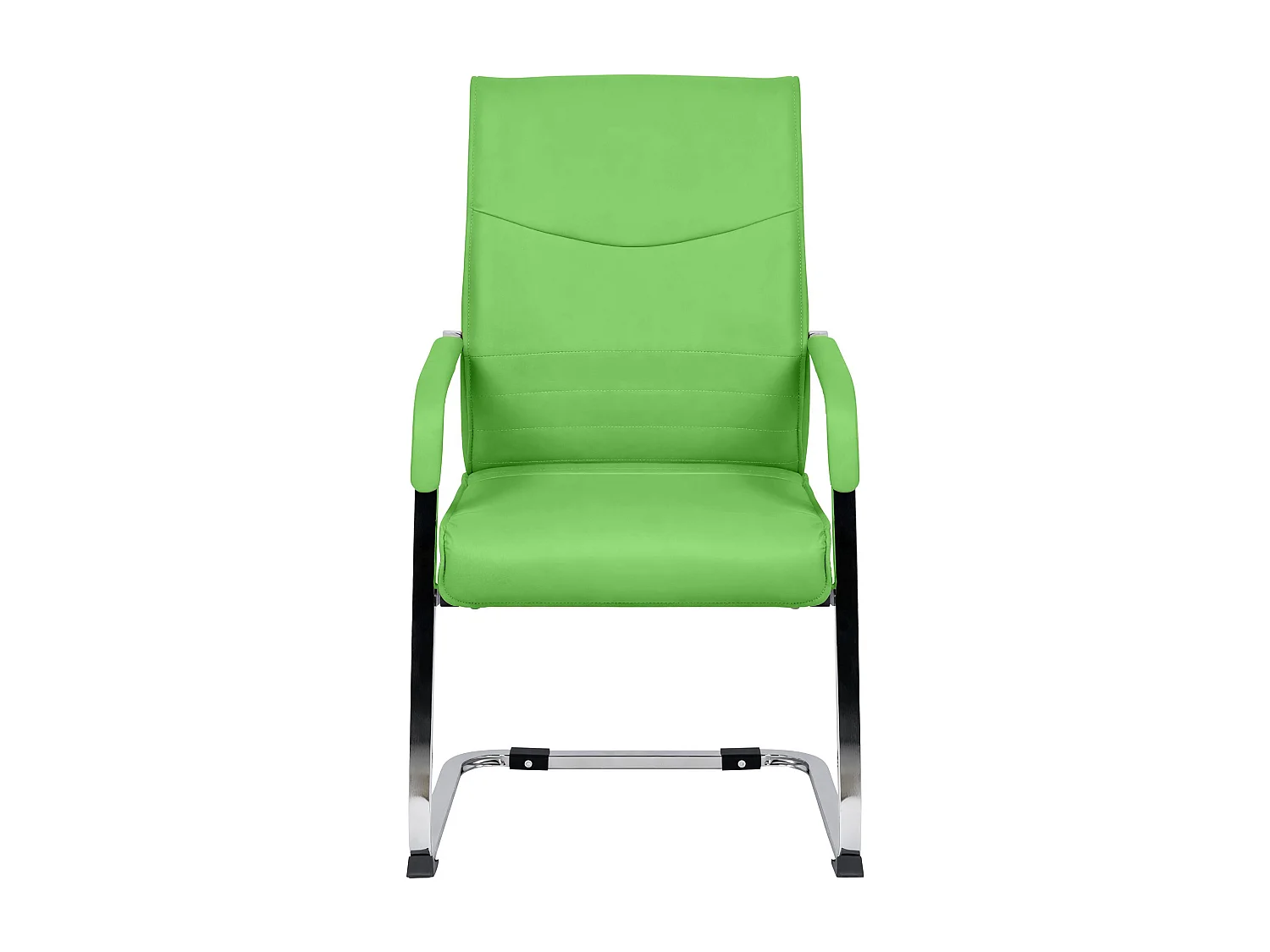 Lot de 2  chaises oscillantes - Similicuir - Vert - Hobart