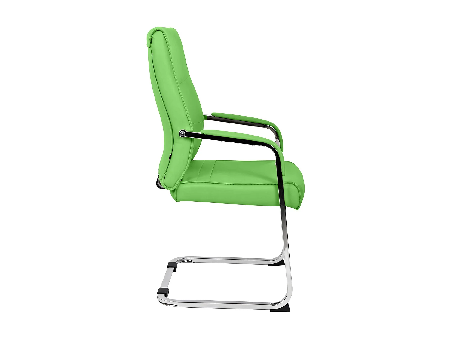 Lot de 2  chaises oscillantes - Similicuir - Vert - Hobart