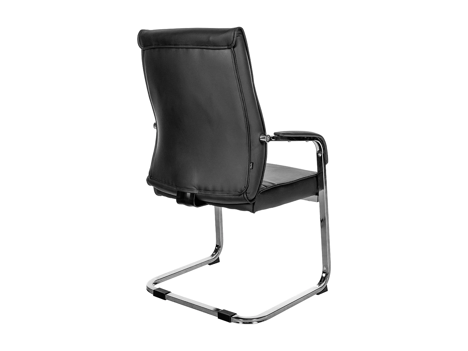 Lot de 2  chaises oscillantes - Similicuir - Noir - Hobart