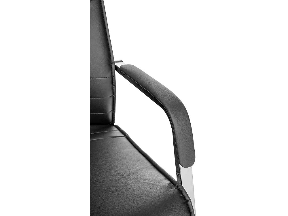 Lot de 2  chaises oscillantes - Similicuir - Noir - Hobart