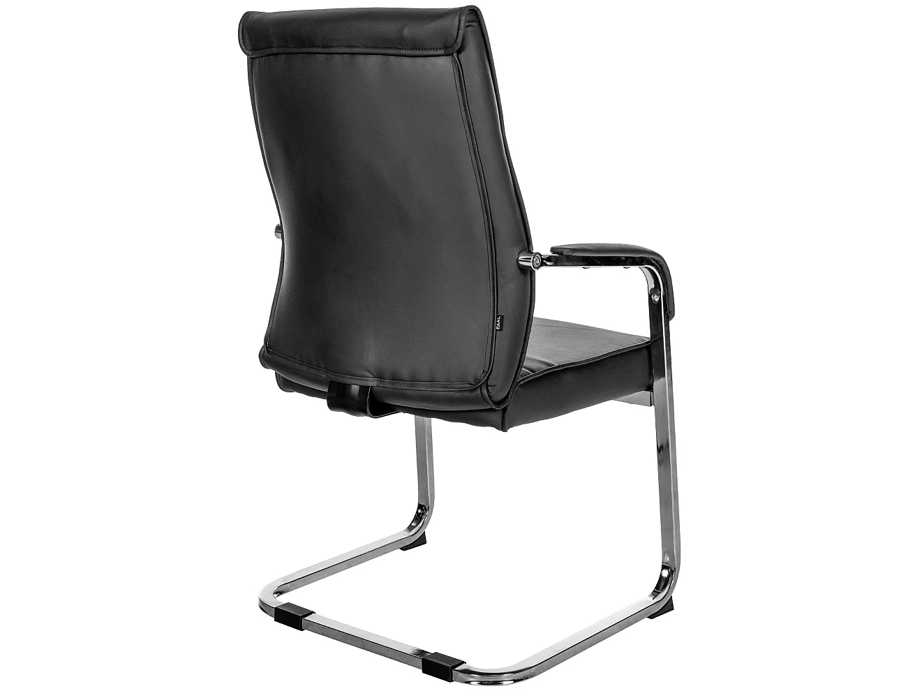 Lot de 2  chaises oscillantes - Similicuir - Noir - Hobart