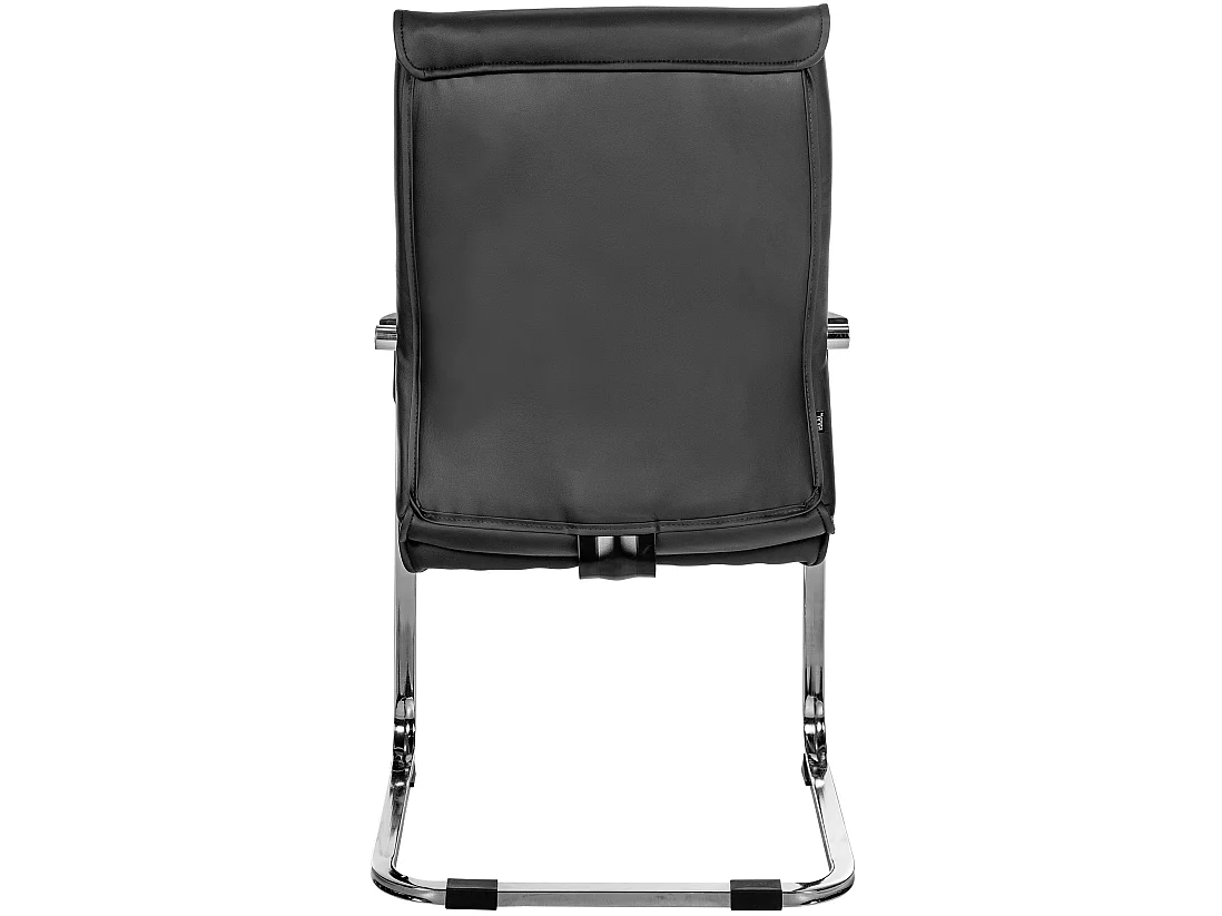 Lot de 2  chaises oscillantes - Similicuir - Noir - Hobart