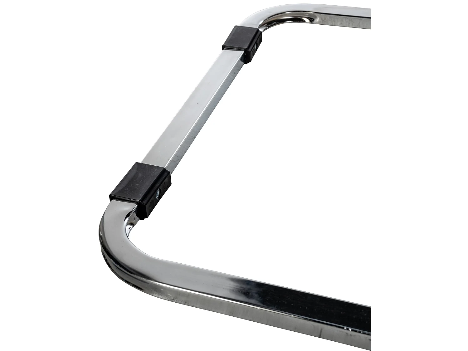 Lot de 2  chaises oscillantes - Similicuir - Noir - Hobart