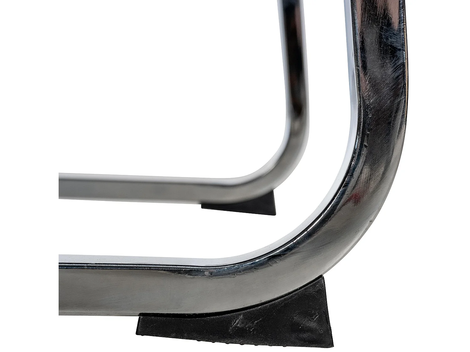 Lot de 2  chaises oscillantes - Similicuir - Noir - Hobart