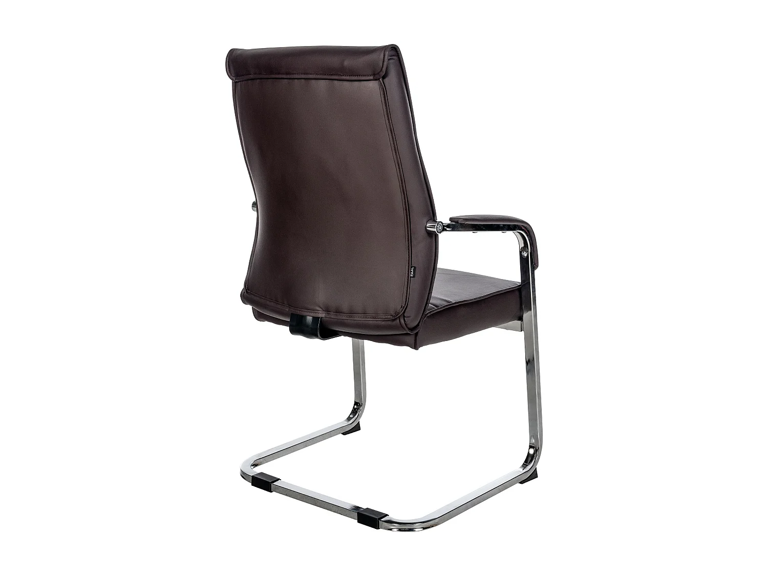 Lot de 2  chaises oscillantes - Similicuir - Marron - Hobart