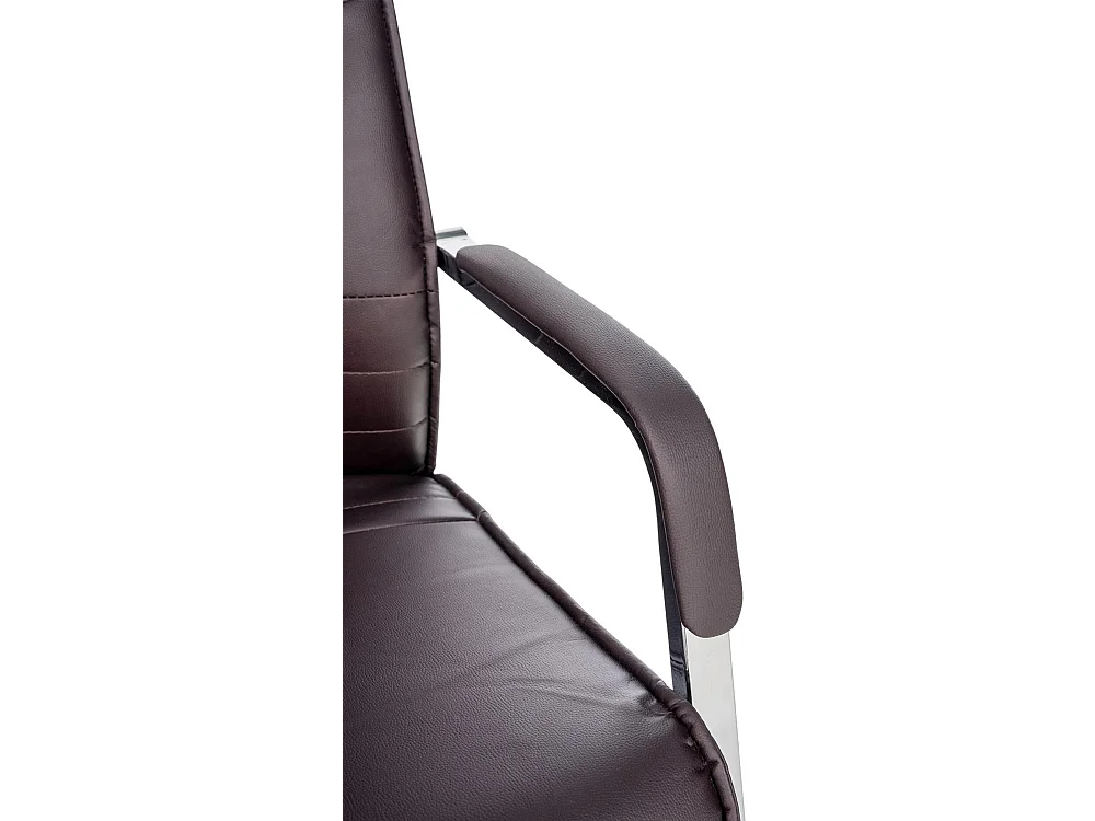 Lot de 2  chaises oscillantes - Similicuir - Marron - Hobart