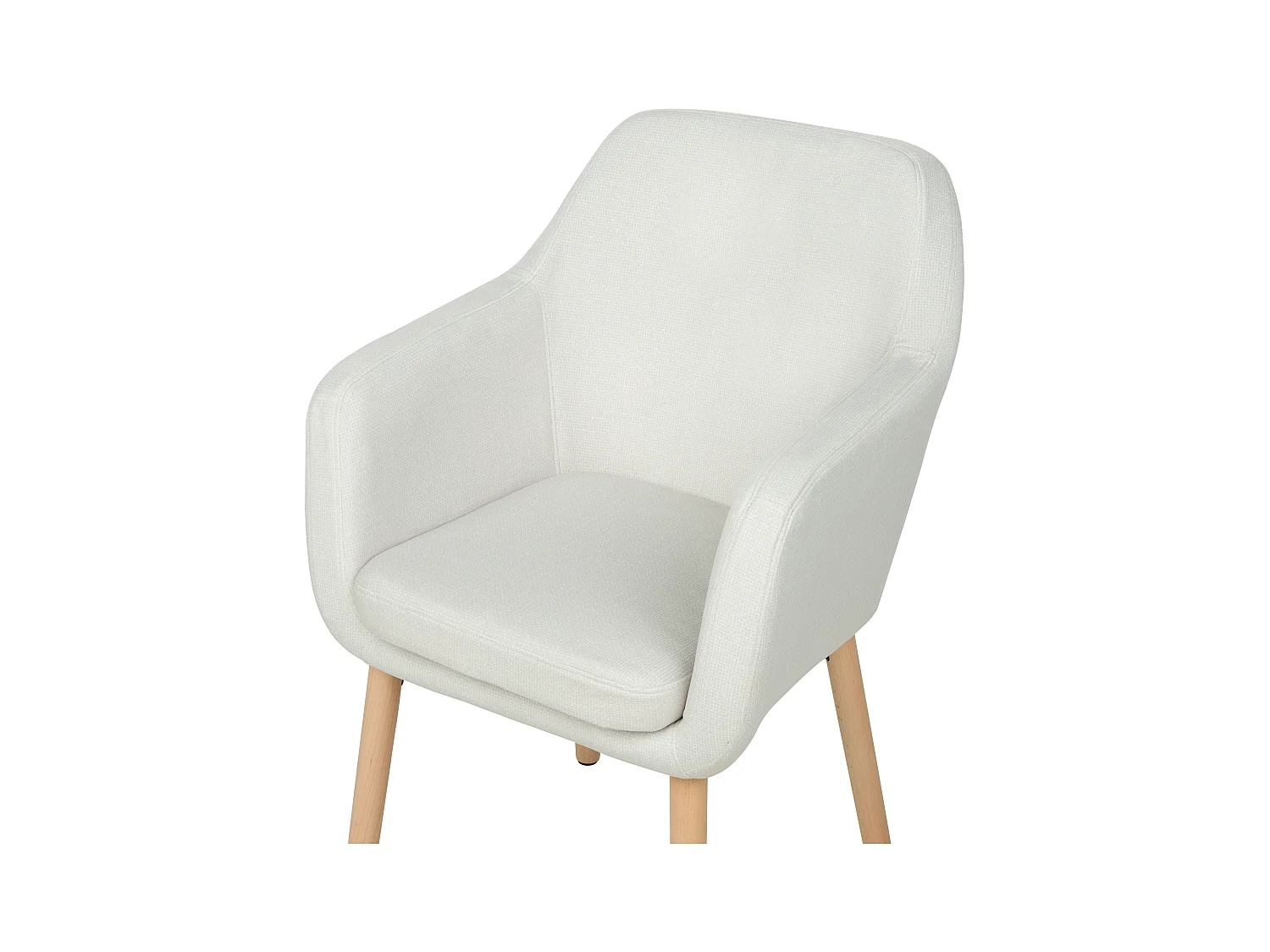 Sedia da pranzo YORKVILLE II Velluto Bianco sporco