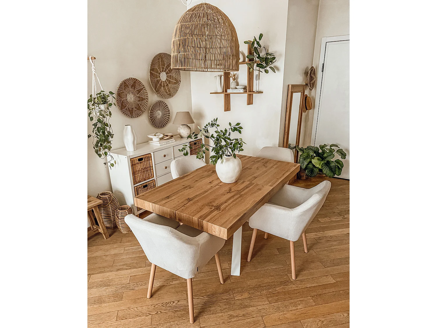 Sedia da pranzo YORKVILLE II Velluto Bianco sporco