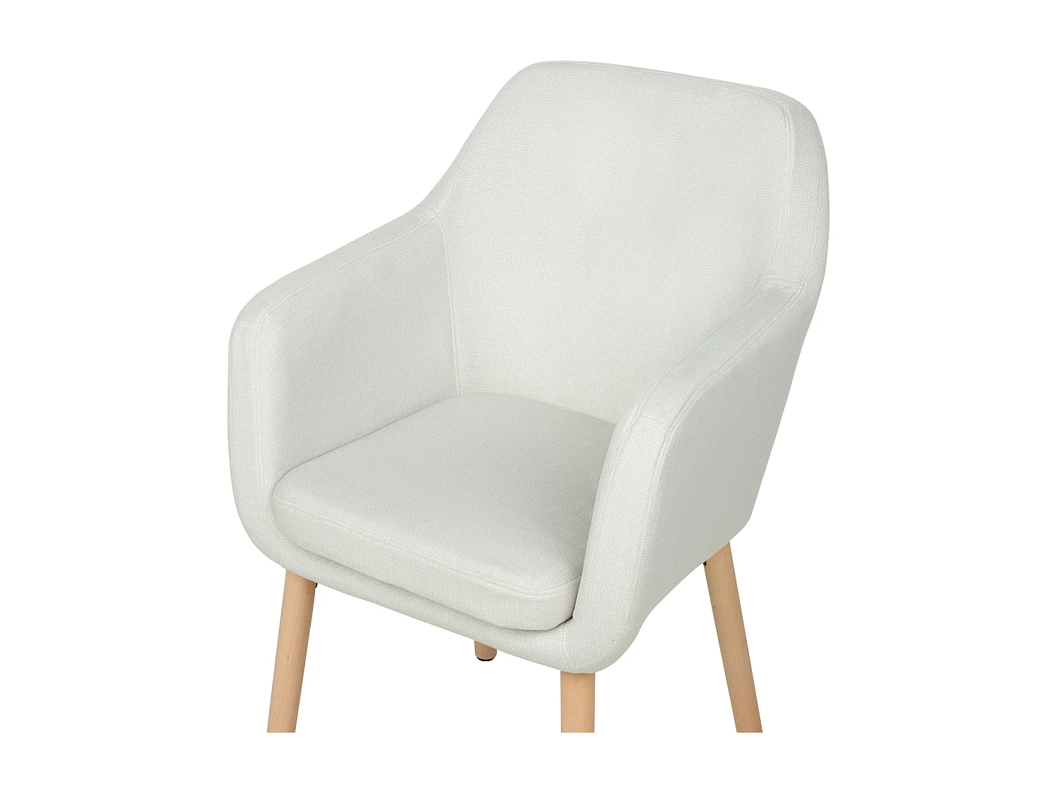 Chaise de salle à manger YORKVILLE II Velours Blanc cassé