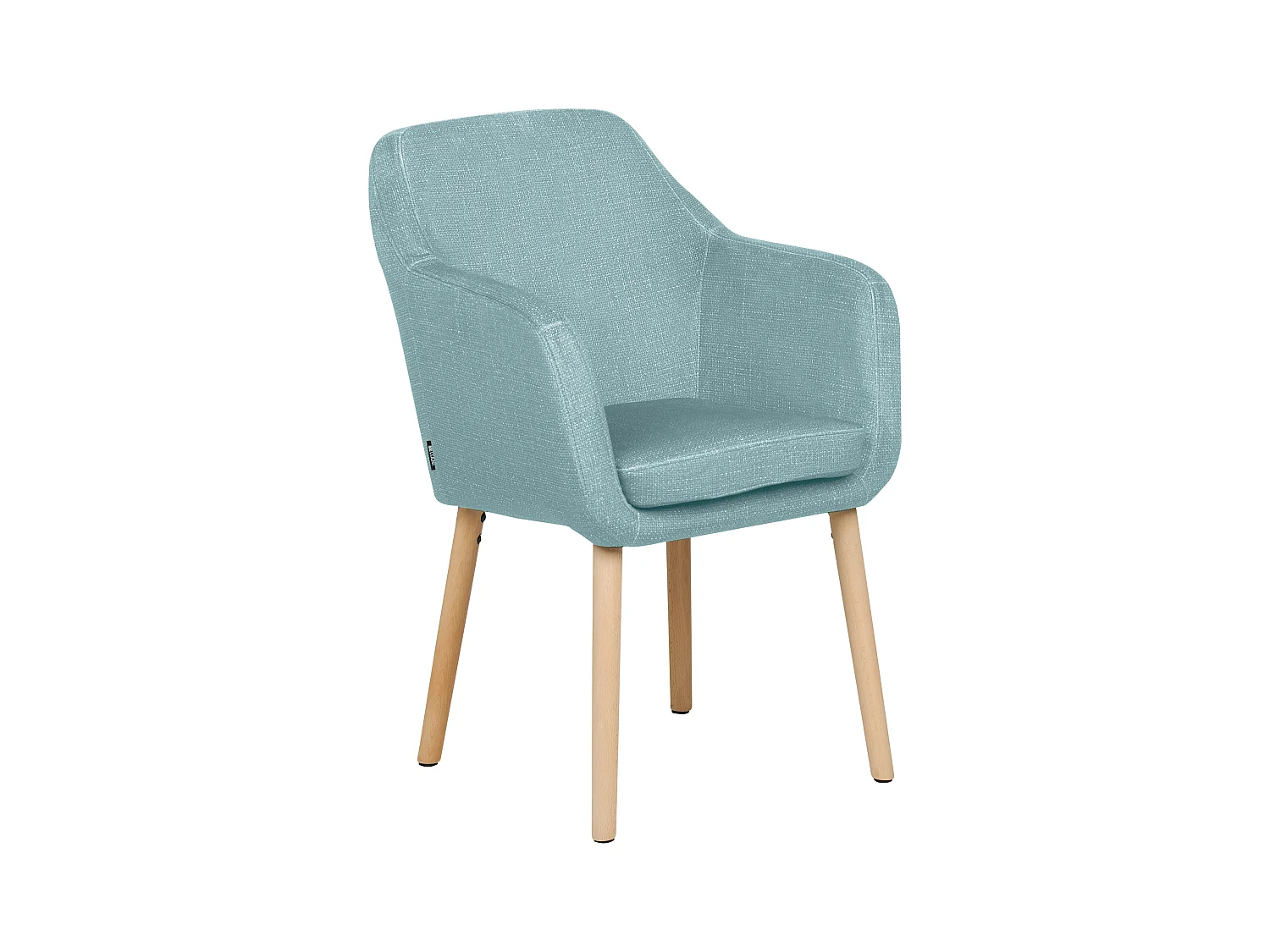 Chaise de salle à manger YORKVILLE II Velours Bleu clair