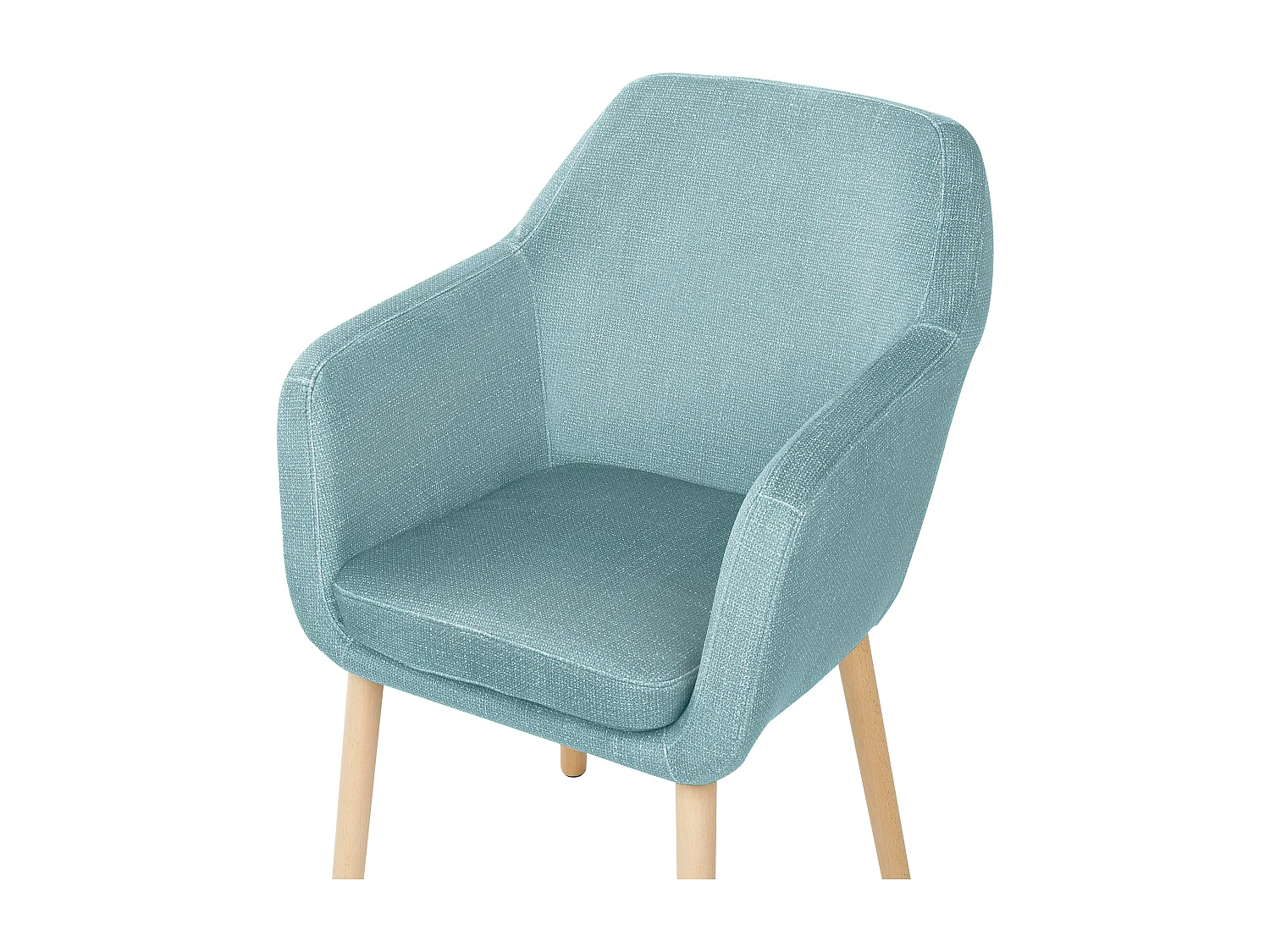 Chaise de salle à manger YORKVILLE II Velours Bleu clair