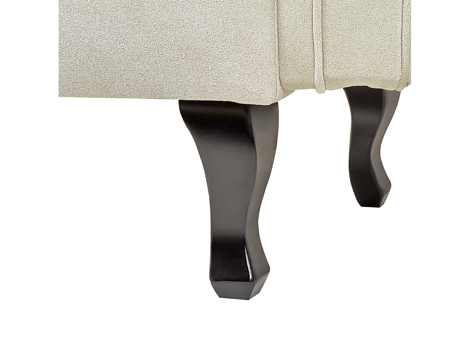 Chaise longue velluto beige chiaro sinistra LATTES II