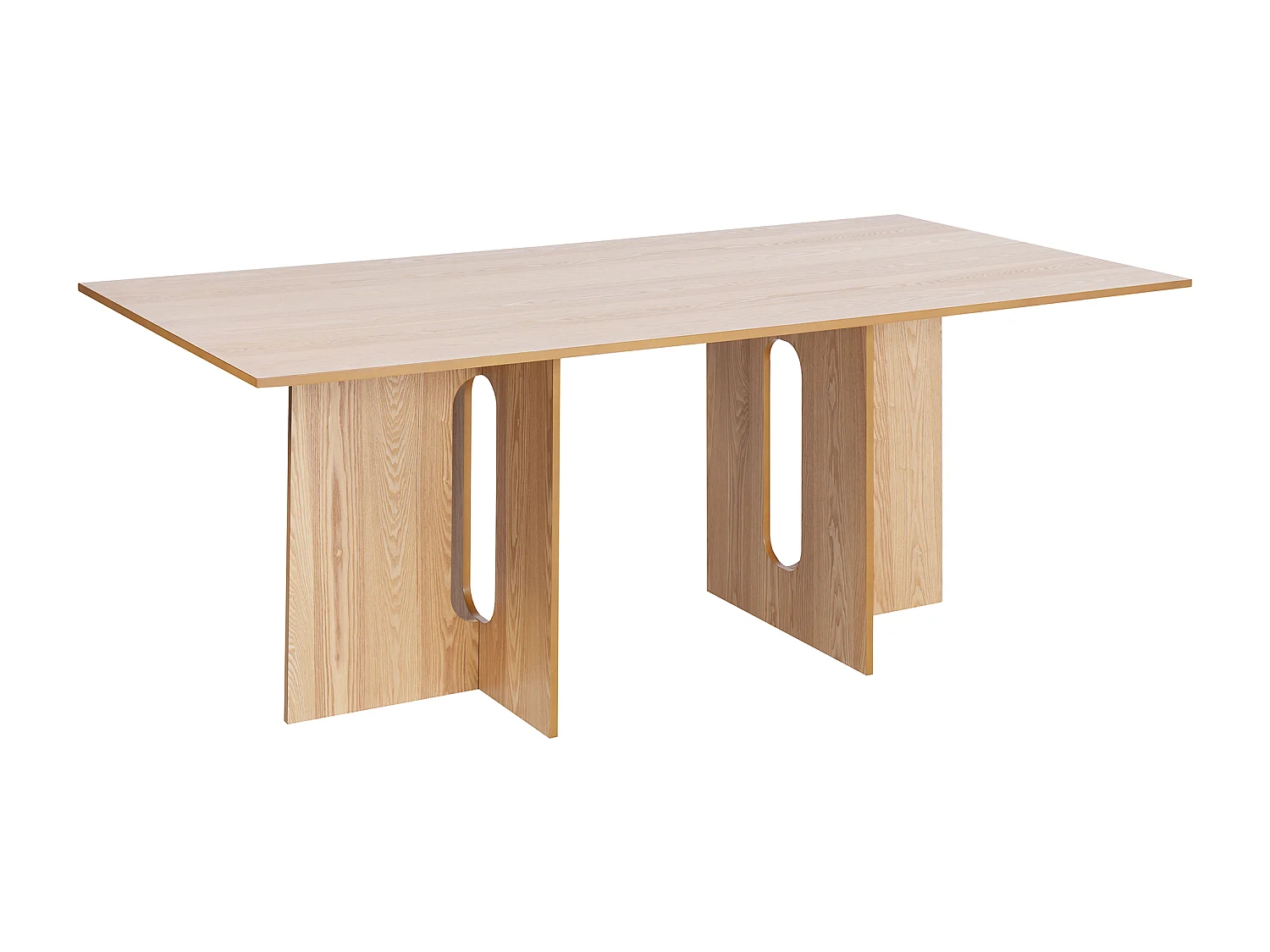 Table de repas CORAIL Frêne clair 200 cm 100 cm
