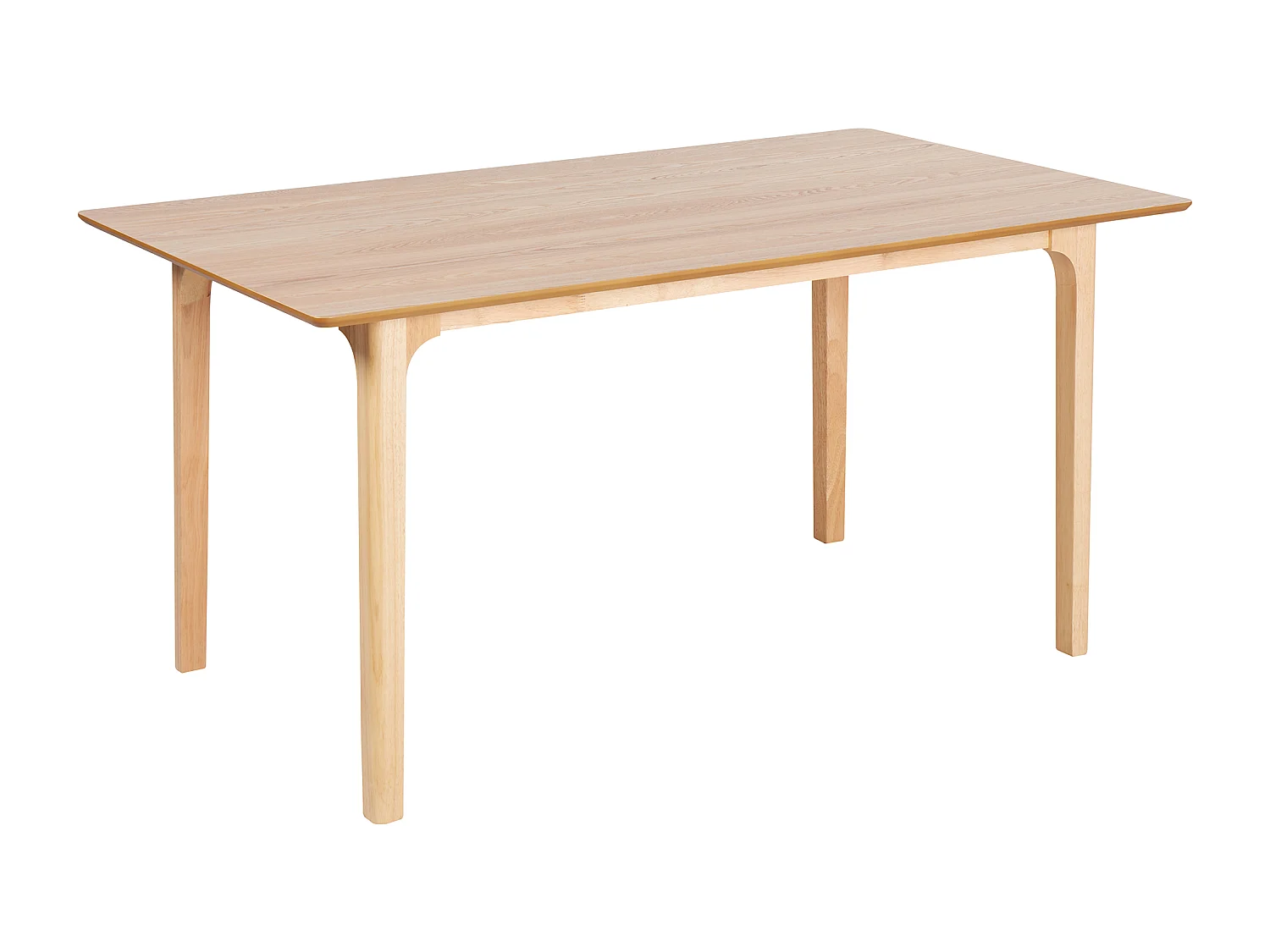 Mesa de jantar DELMAS Freixo claro 160 cm 90 cm