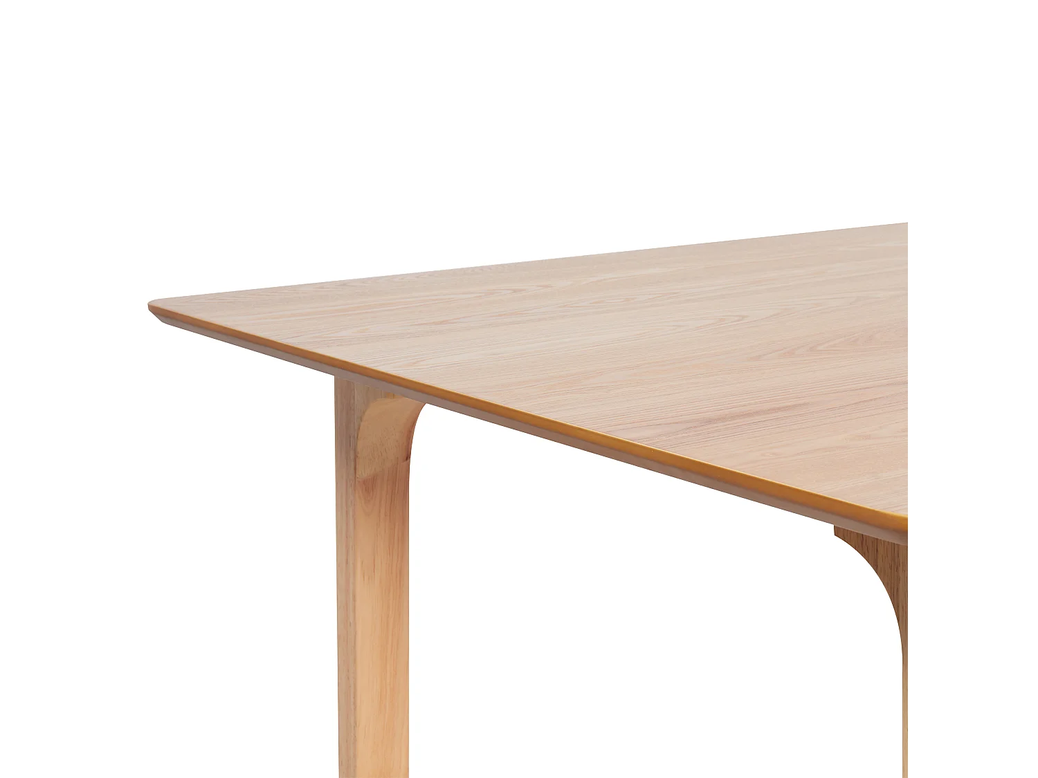 Mesa de jantar DELMAS Freixo claro 160 cm 90 cm