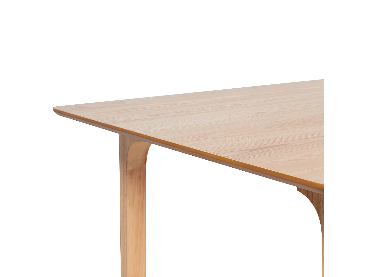 Mesa de jantar DELMAS Freixo claro 160 cm 90 cm