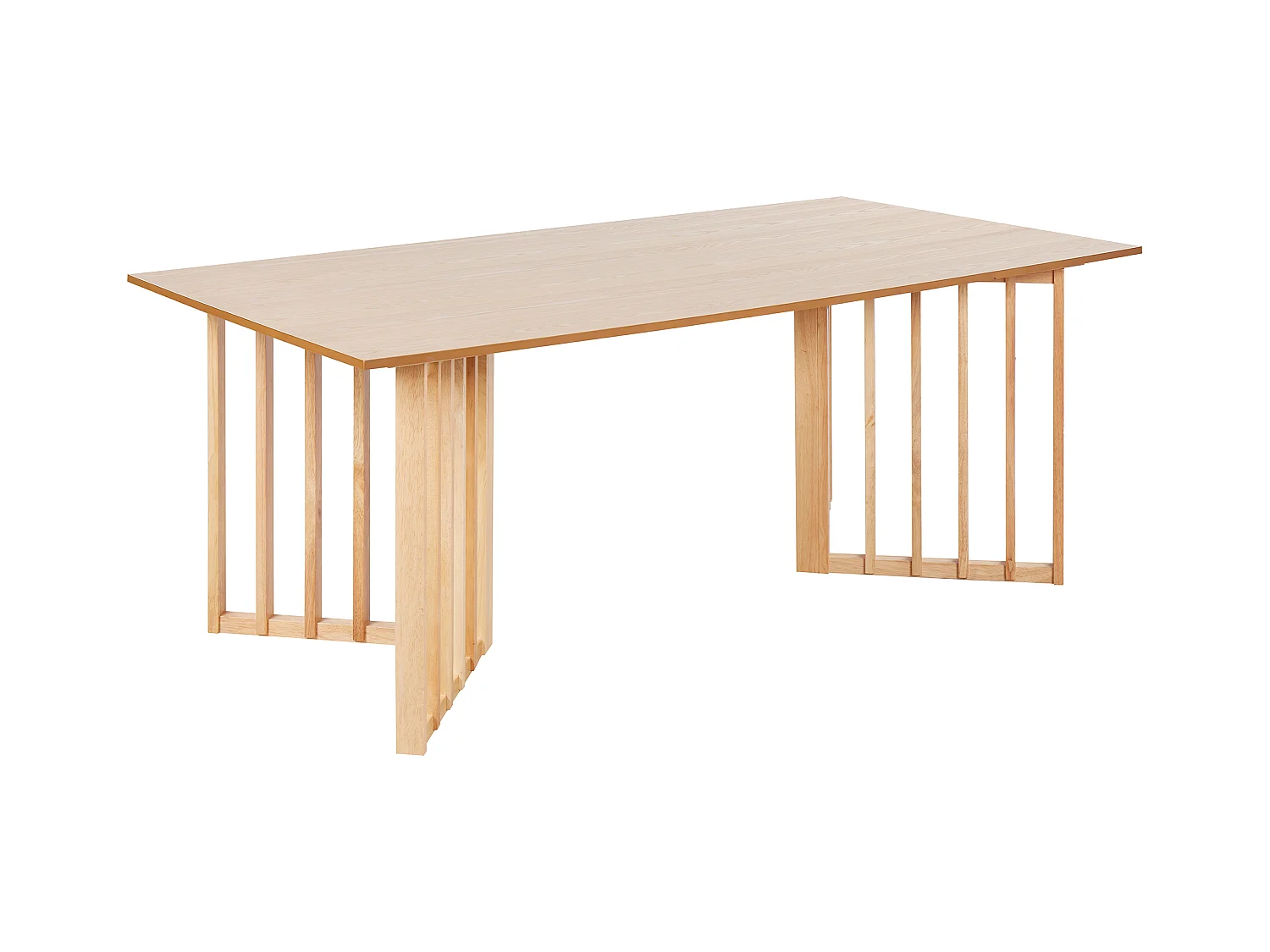 Table de repas LEANDRA Frêne clair 200 cm 100 cm