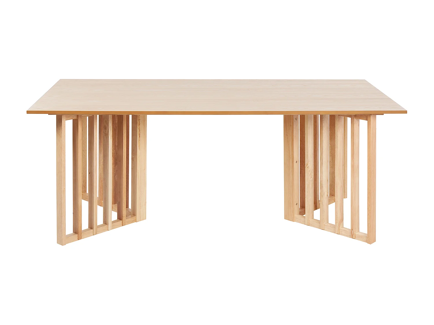 Table de repas LEANDRA Frêne clair 200 cm 100 cm
