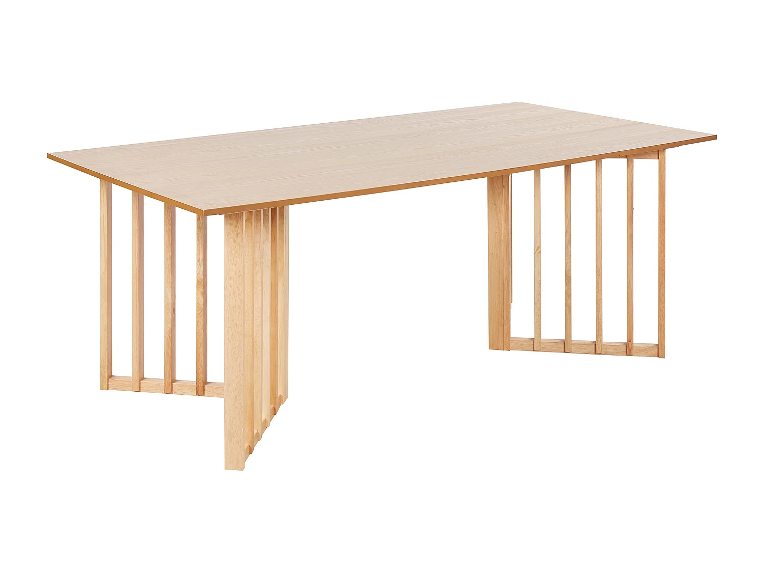 Mesa de comedor LEANDRA Fresno claro 200 cm 100 cm
