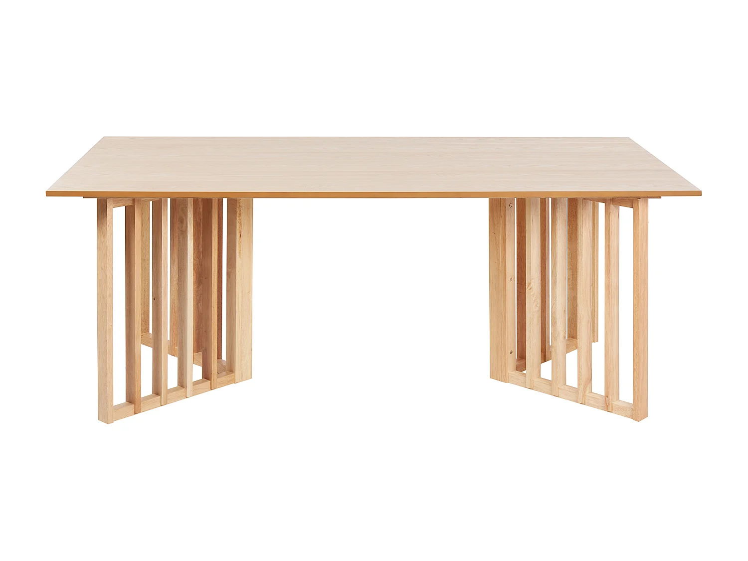 Mesa de comedor LEANDRA Fresno claro 200 cm 100 cm