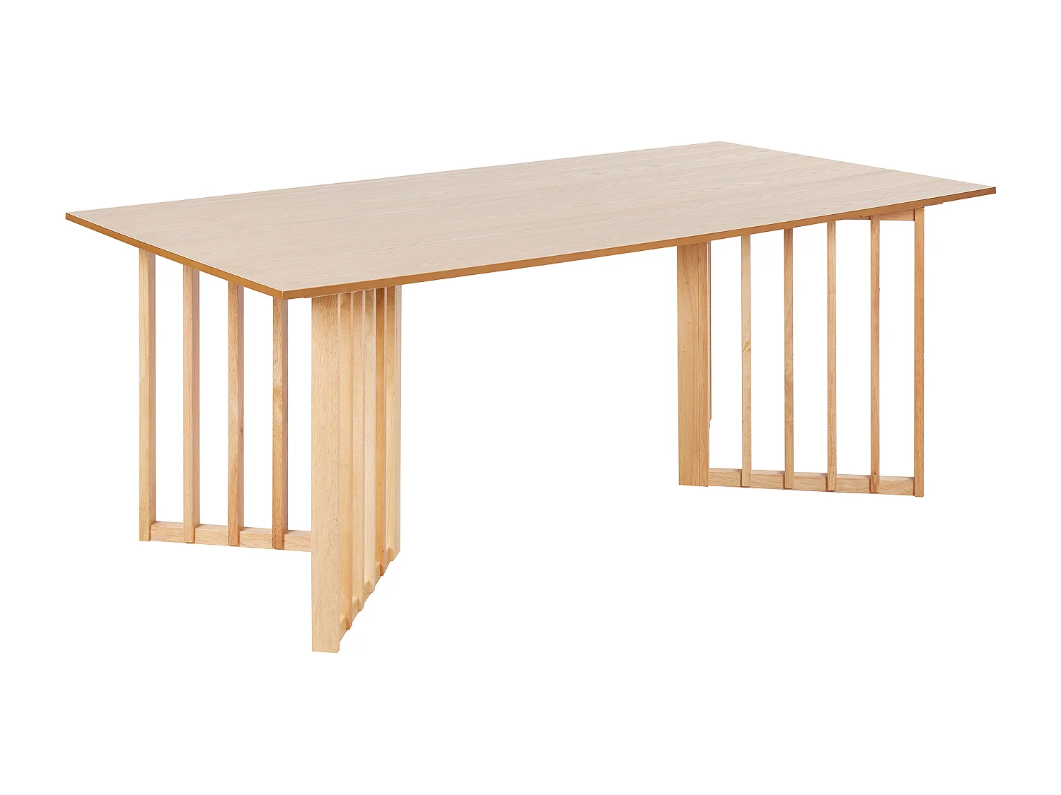 Eettafel LEANDRA Licht essenhout 200 cm 100 cm