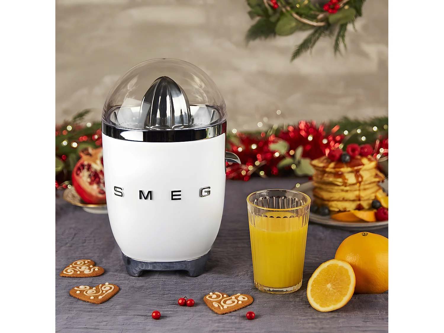 Presse agrumes Années 50 blanc brillant