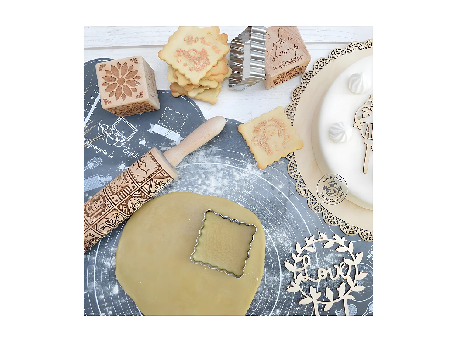 Rouleau empreinte Home made