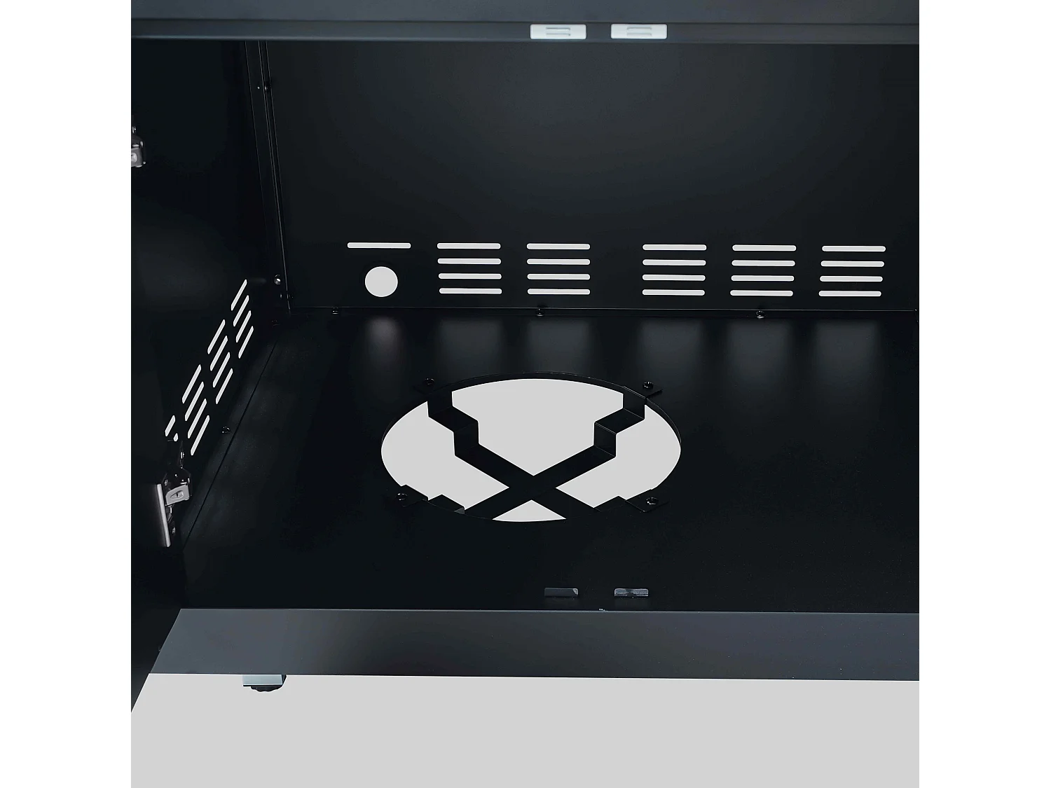 Meuble barbecue gaz 4 brûleurs et rôtissoire pour cuisine extérieure