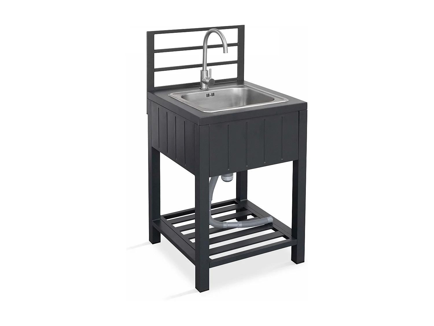 Meuble évier inox cuisine extérieure