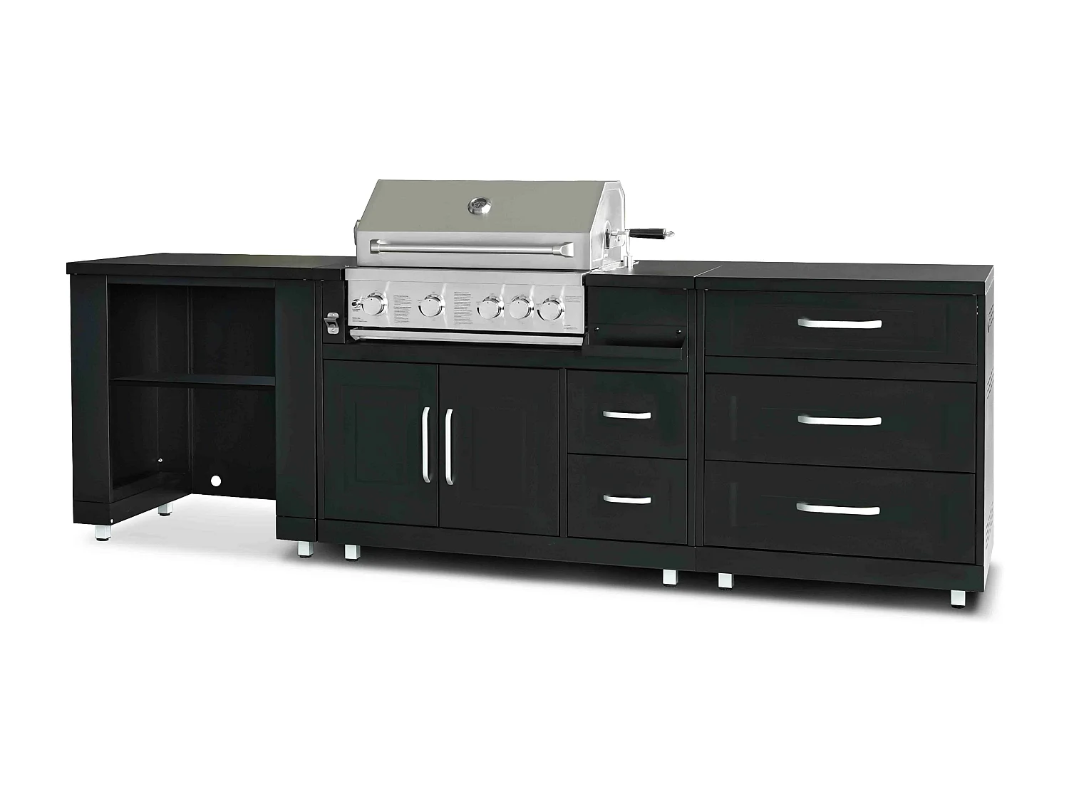 Cuisine d'extérieur 3 modules avec barbecue