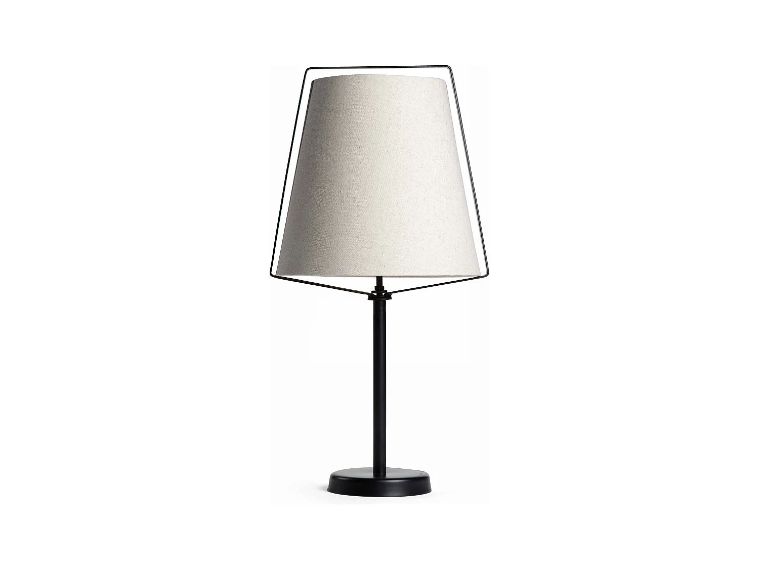 Lampe à poser design avec abat-jour en lin