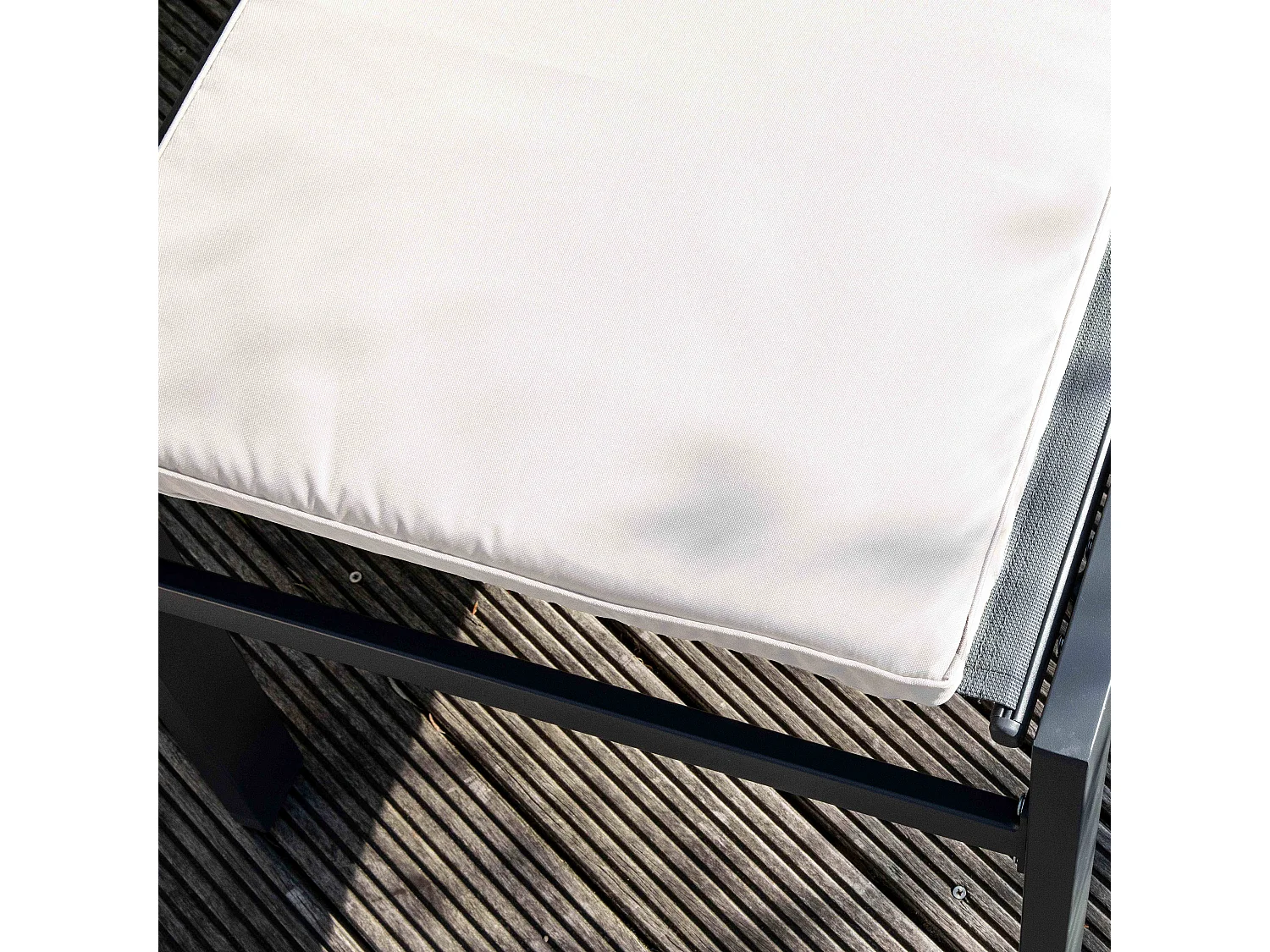 Lot de 2 coussins bain de soleil polyester écru 186 x 53 x 5 cm - Picchu