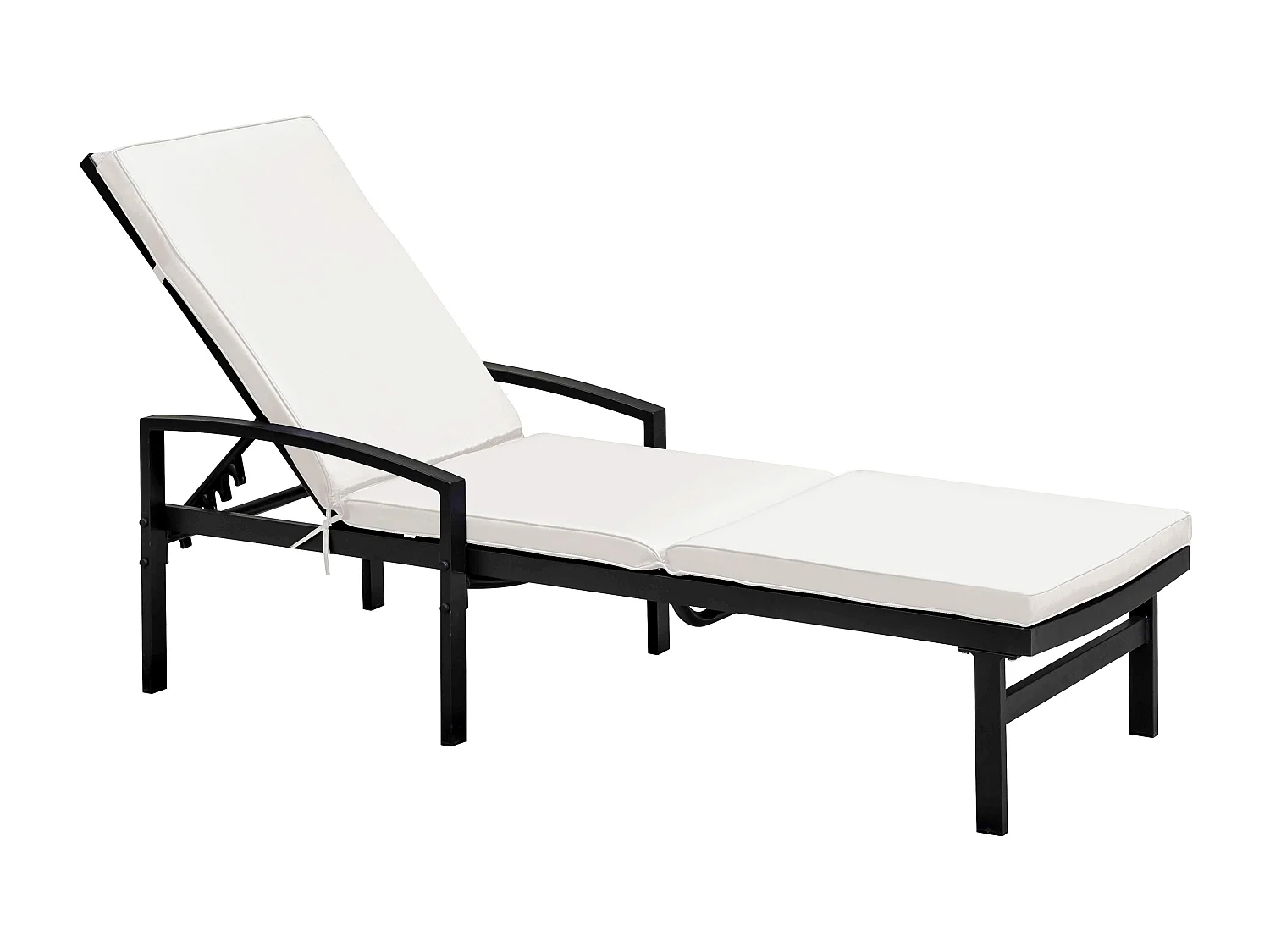 Lot de 2 coussins bain de soleil polyester écru 186 x 53 x 5 cm - Picchu