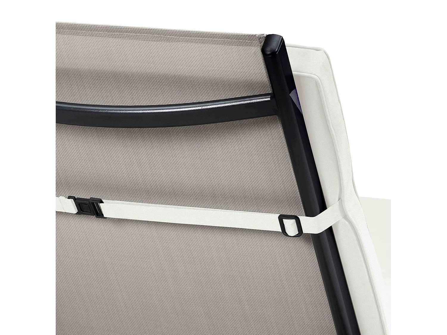 Coussin bain de soleil polyester écru 186x53x5 cm - Picchu