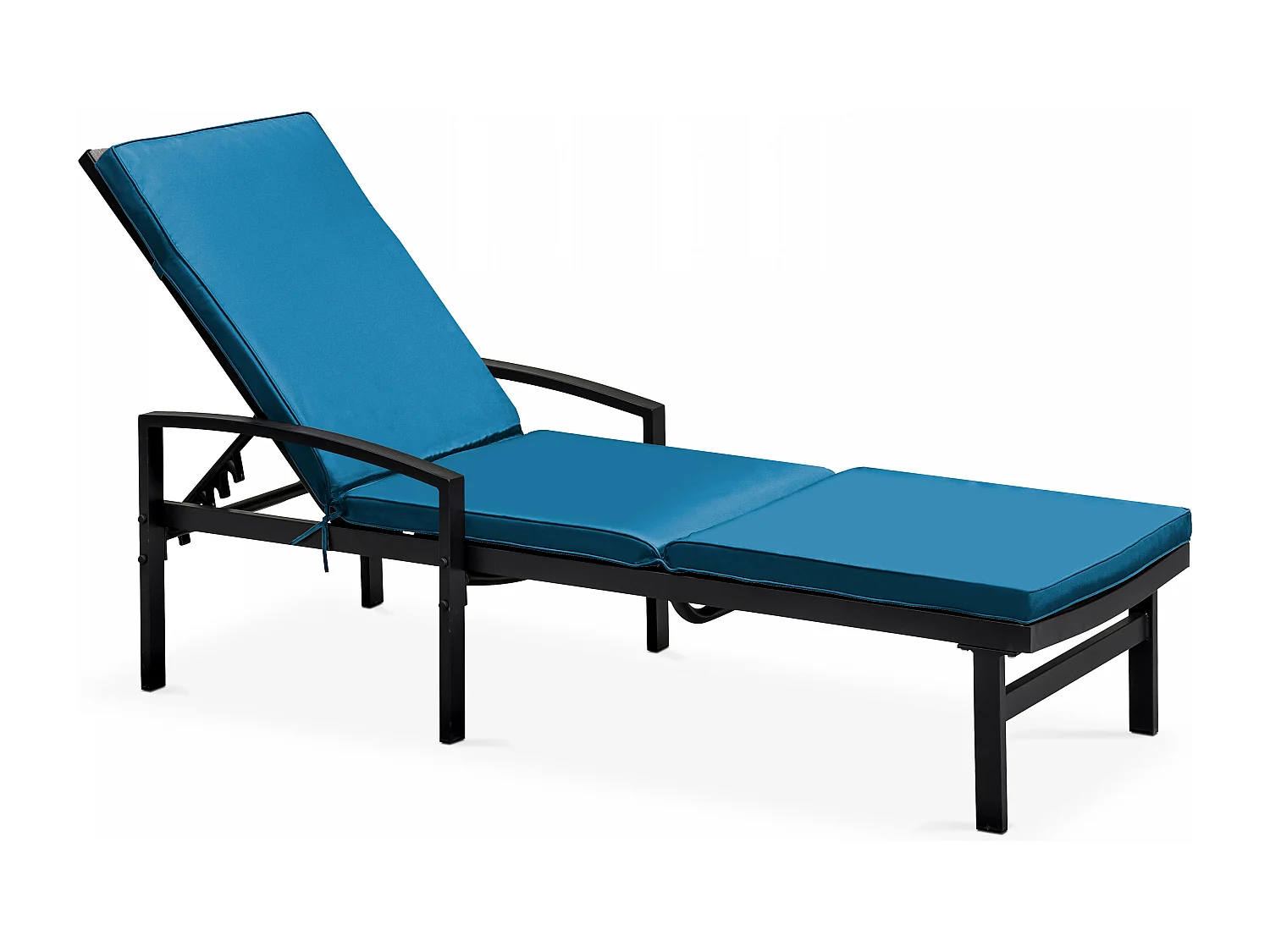 Lot 2 coussins bain de soleil polyester bleu 186 x 53 x 5 cm - Picchu