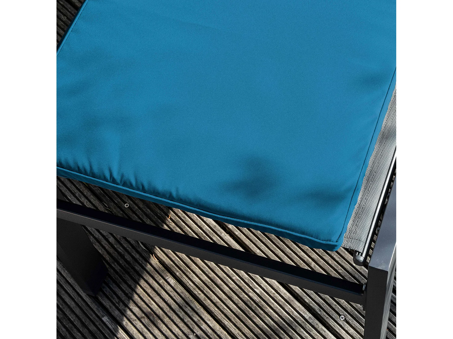 Lot 2 coussins bain de soleil polyester bleu 186 x 53 x 5 cm - Picchu