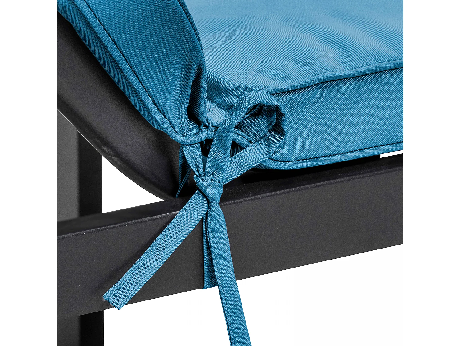 Lot 2 coussins bain de soleil polyester bleu 186 x 53 x 5 cm - Picchu