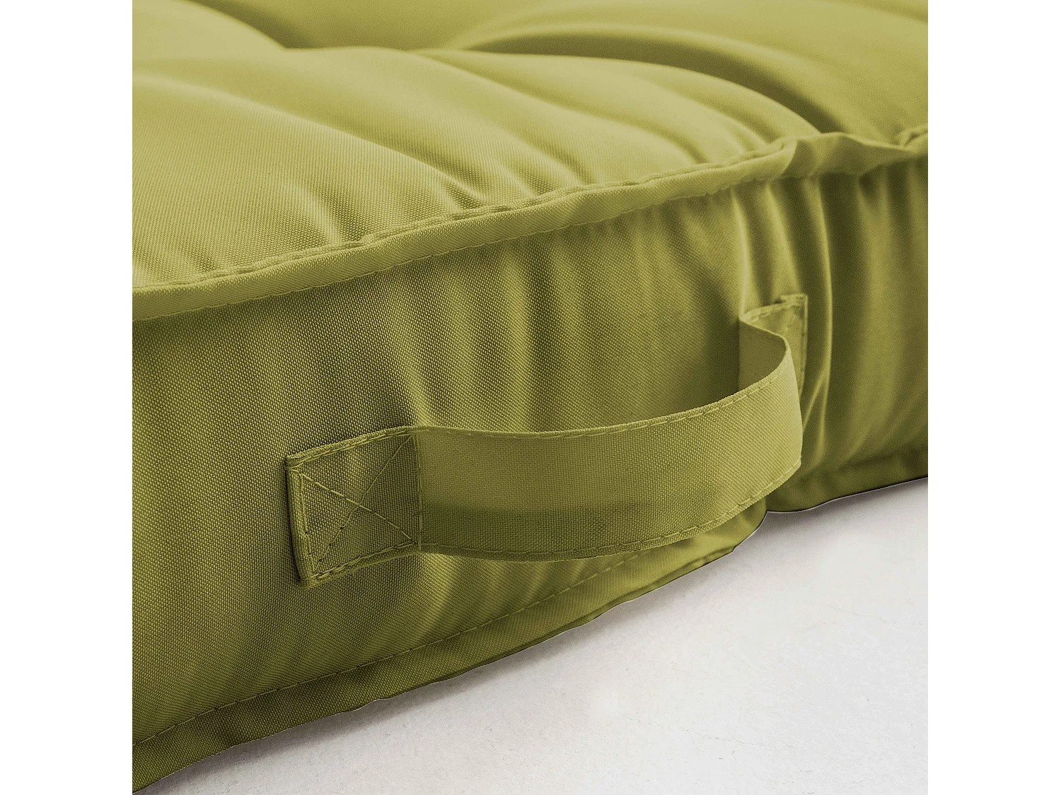 Coussins pour palette matelassés vert