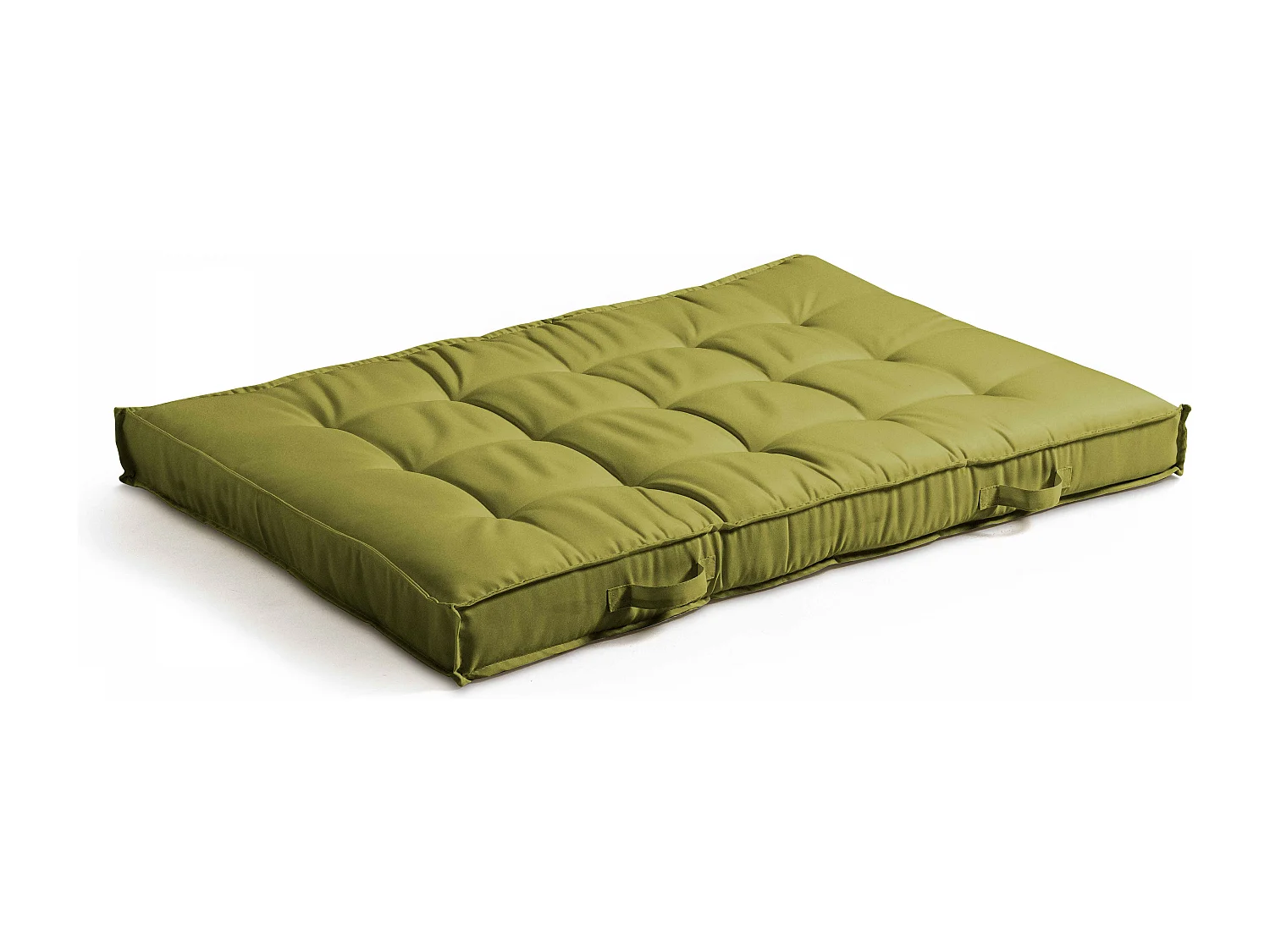 Coussin pour palette matelassé vert 120 x 80cm