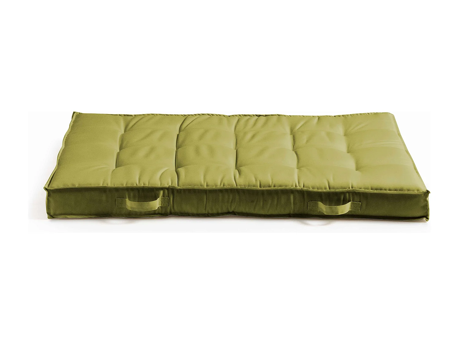 Coussin pour palette matelassé vert 120 x 80cm
